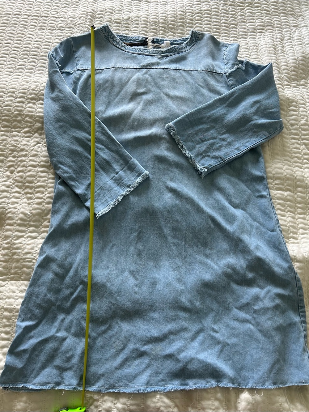 Source Unknown Light Blue Denim-Style Women's Dress